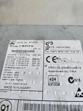 Radio CD Mercedes A1698705794