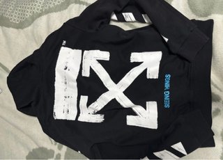 Sudadera Off-White Negra Talla S