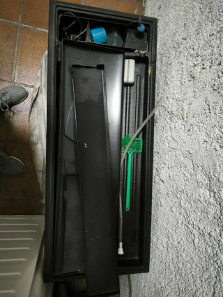 Gran pecera negra de gran capacidad