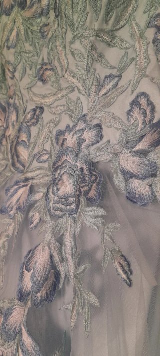 Vestido largo Zeila azul