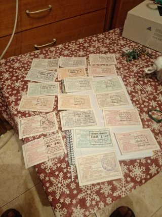 Billetes lote Lotería Nacional 1985
