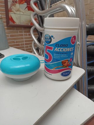 Cloro 5 Acciones Tamar 1kg Piscina y depósito