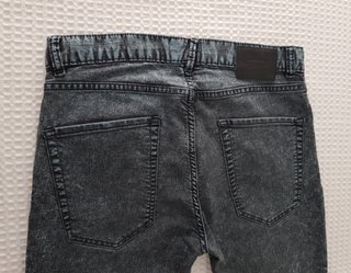 Pantalón pitillo vaquero azul Pull&Bear