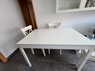Tavolo da pranzo estensibile IKEA bianco 120-180