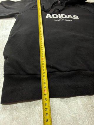 Sudadera Adidas Negra con Capucha Logo Bordado