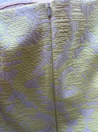 Vestido Karen Millen Jacquard Amarillo Talla 38/40