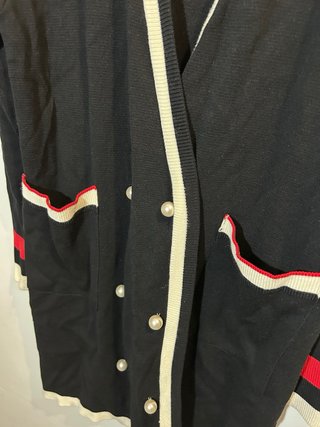 Chaqueta Zara Punto Negra talla L