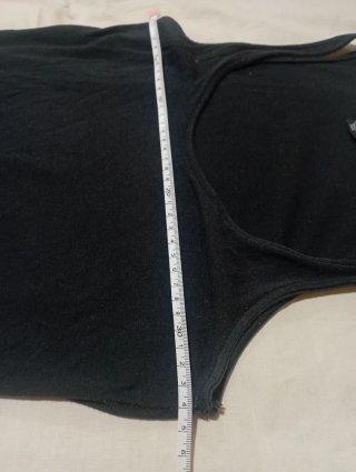 Vestido negro largo talla XS con raja en lateral