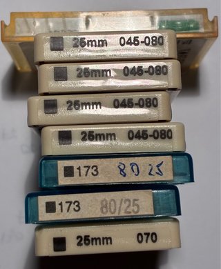 Limas K-file 25mm (Lote Completo)