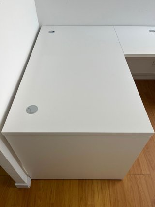Mesa de oficina en L Colpa 140x160 blanca