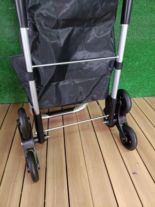 VOUNOT® Carrito Compra Plegable de Aluminio, Negro
