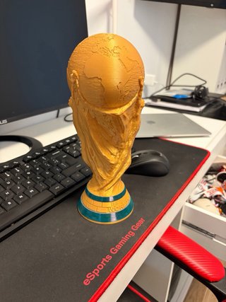 Copa del Mundo 25cm Impresión 3D