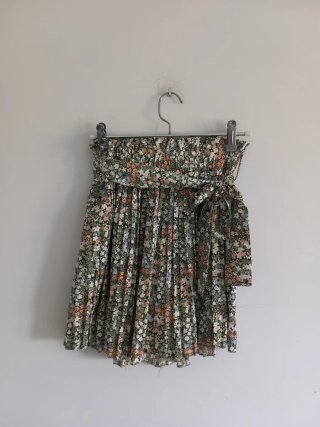 Falda pantalón floral verde L/XL