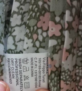 Falda pantalón floral verde L/XL