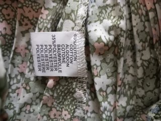 Falda pantalón floral verde L/XL