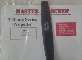 2 Hélices Tripala Master Airscrew 15x7 R/C