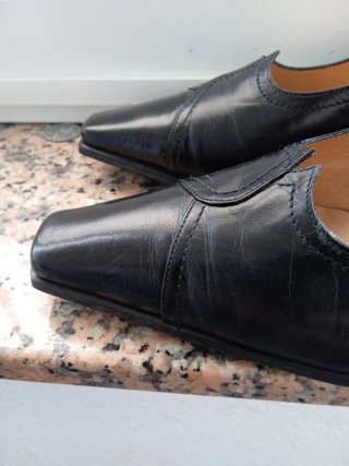 Zapatos tacón Carmen Lopez negros 38 NUEVOS