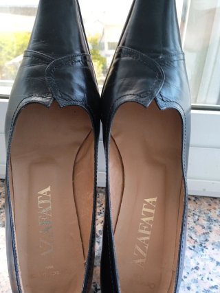 Zapatos tacón Carmen Lopez negros 38 NUEVOS