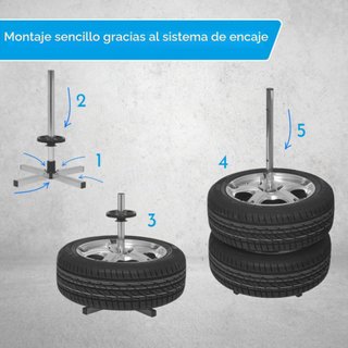Cartrend Soporte Llantas 4 Unidades