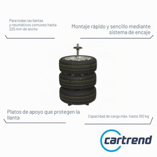 Cartrend Soporte Llantas 4 Unidades