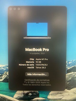 MacBook Pro 14 2021 M1 Pro 16GB RAM