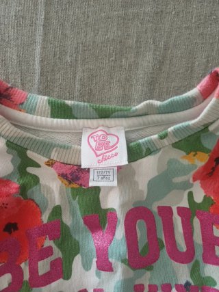 Maglia bimba fantasia floreale camouflage