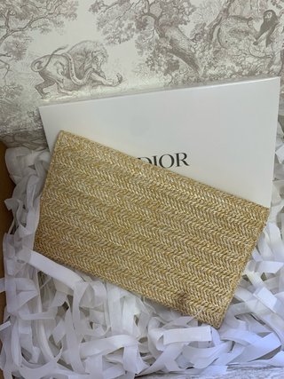 Necessaire Dior Beige Paglia