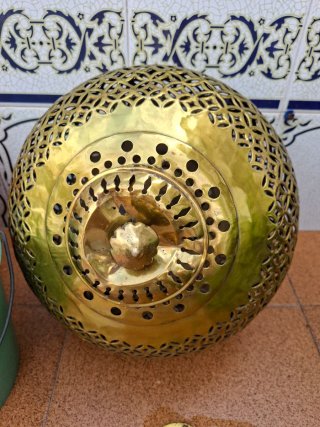 Lámpara Latón Vintage