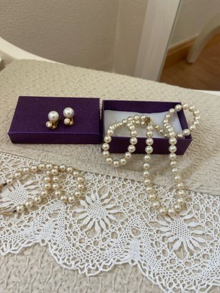Conjunto de perlas de Manacor autenticas .