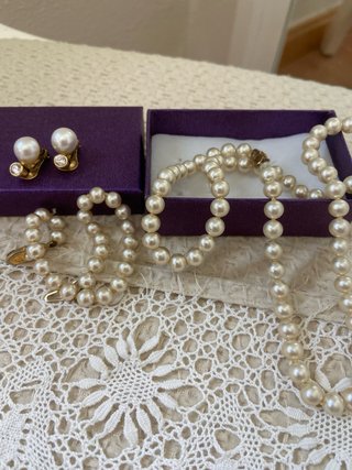 Conjunto de perlas de Manacor autenticas .