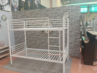 Litera doble 90cm metal  con colchones