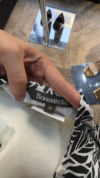 Vestido Bonmarché Talla S Estampado Hoja