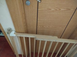 Barrera de madera extensible