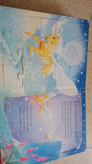 Libro infantil Unicornios: Libro puzzle