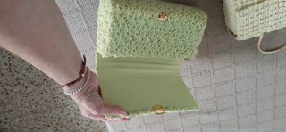 Bolsos vintage de crochet (beige y verde) 10€ cada