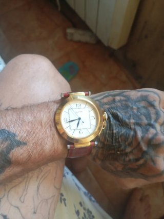 Reloj Cartier Oro y Rojo