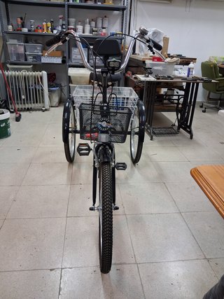 Triciclo adulto con cesta