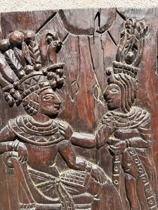 Talla Madera Maya Étnica - Relieve