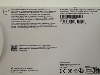 Apple Watch SE (2.ª Gen) GPS 40 mm · Como nuevo