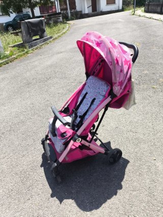 Silla de paseo Tuc Tuc rosa estrellas