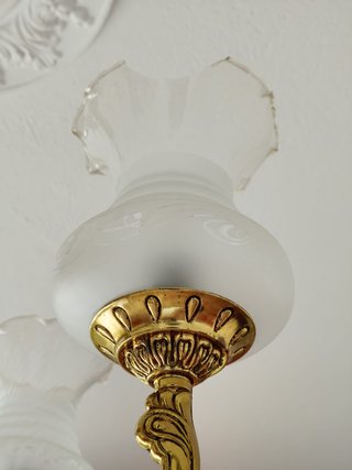 Lámpara de techo vintage dorada