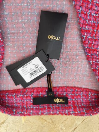 Vestido Maje Multicolor Rosa Tweed