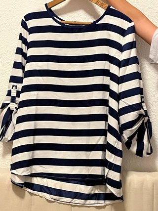 Camisa marinera rayas azul y blanco