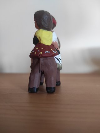 Pareja figuras cerámica Alborox antiguas