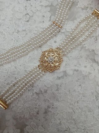 Conjunto fallera perlas de Mallorca a estrenar