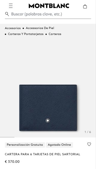 Cartera Montblanc Azul