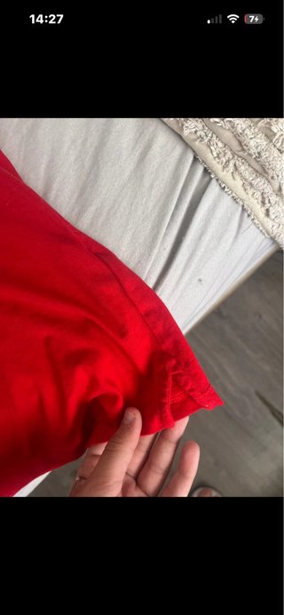 Camiseta Tommy Hilfiger Roja Pico