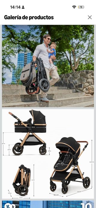 Carrito Bebé Kinderkraft 3 en 1