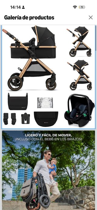 Carrito Bebé Kinderkraft 3 en 1