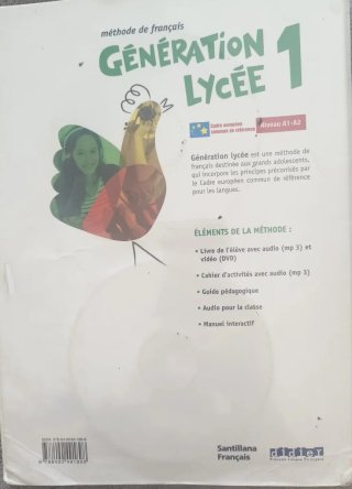 GENERATION LYCEE A1/A2 ELEVE+CD+DVD